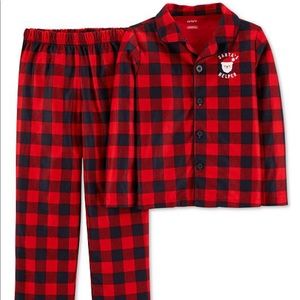 ADULT BUFFALO PLAID CHRISTMAS pajamas LARGE